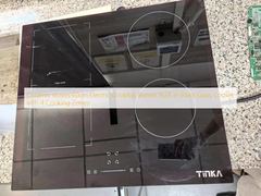 Piece ceramiczne 60cm Elektryczny palnik kuchenny wbudowany w czarny szklany kuchenek z 4 strefami gotowania