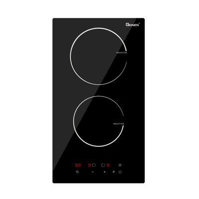 kupować 2 palnik elektryczny 220V-240V Wbudowany w indukcji kuchenny 12 cali 3500W online manufacture