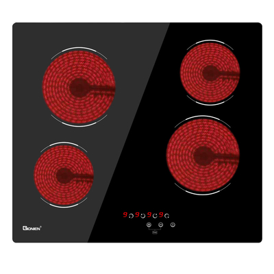 kupować 60cm Elektryczny Ceramic Cooktop Burner Wbudowany W Czarny Szklany Gotowiec Z 4 Strefami Gotowania online manufacture