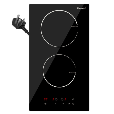 Wtyczka w Domino Induction Hob 2 pierścienie 30cm Electric Cooktop Wbudowany w Worktop